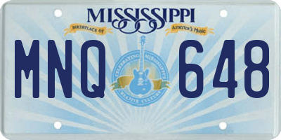 MS license plate MNQ648