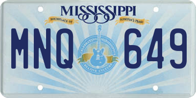 MS license plate MNQ649