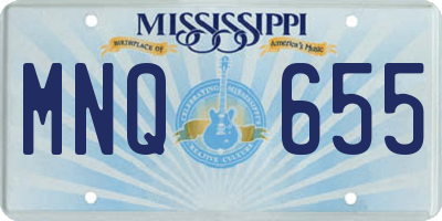 MS license plate MNQ655