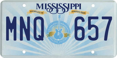 MS license plate MNQ657