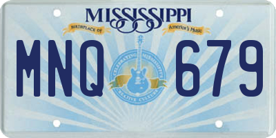 MS license plate MNQ679