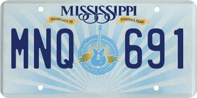 MS license plate MNQ691