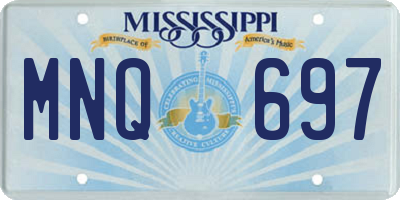 MS license plate MNQ697