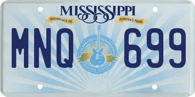 MS license plate MNQ699