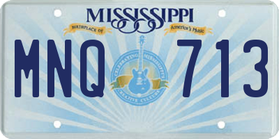 MS license plate MNQ713