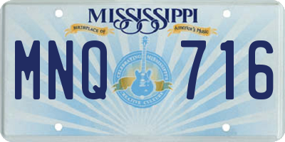 MS license plate MNQ716