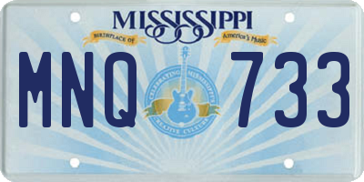 MS license plate MNQ733