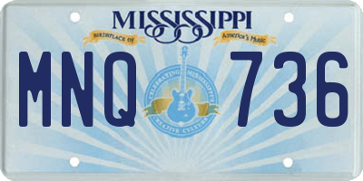 MS license plate MNQ736