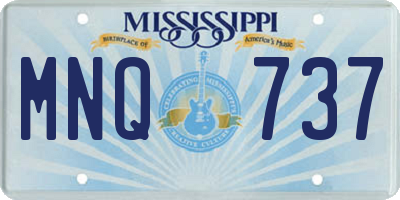 MS license plate MNQ737