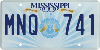 MS license plate MNQ741