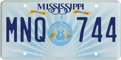 MS license plate MNQ744