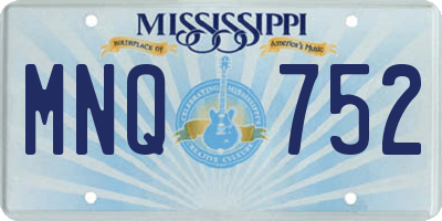 MS license plate MNQ752