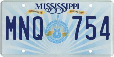 MS license plate MNQ754