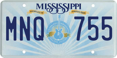 MS license plate MNQ755