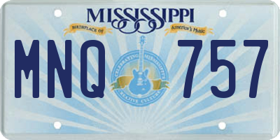 MS license plate MNQ757