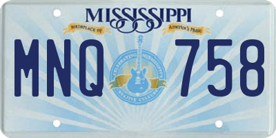 MS license plate MNQ758