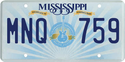 MS license plate MNQ759