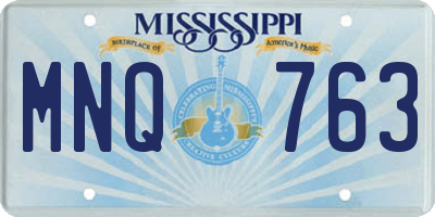 MS license plate MNQ763