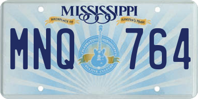 MS license plate MNQ764