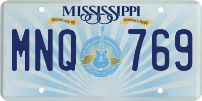 MS license plate MNQ769