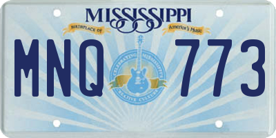 MS license plate MNQ773