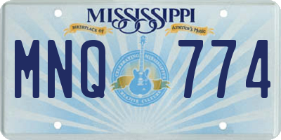 MS license plate MNQ774