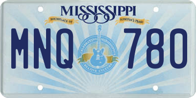 MS license plate MNQ780