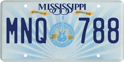 MS license plate MNQ788