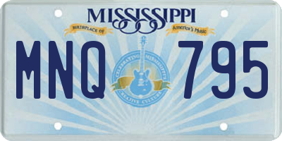 MS license plate MNQ795