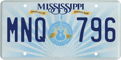 MS license plate MNQ796