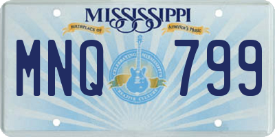 MS license plate MNQ799