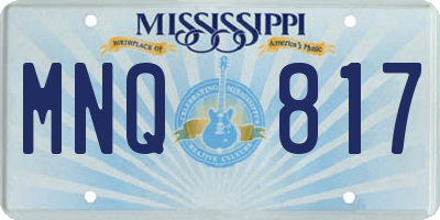 MS license plate MNQ817