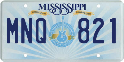 MS license plate MNQ821