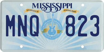 MS license plate MNQ823
