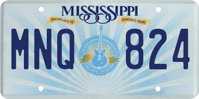 MS license plate MNQ824