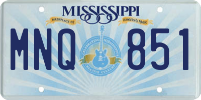 MS license plate MNQ851