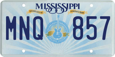 MS license plate MNQ857