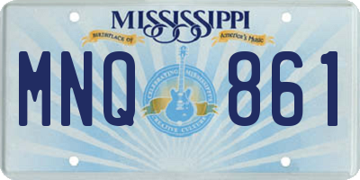 MS license plate MNQ861