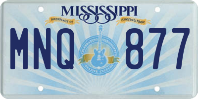 MS license plate MNQ877