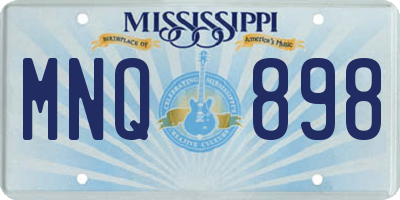 MS license plate MNQ898