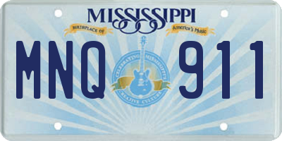 MS license plate MNQ911