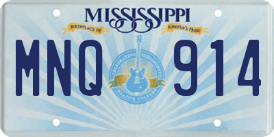 MS license plate MNQ914
