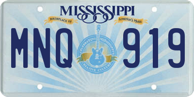 MS license plate MNQ919