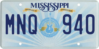 MS license plate MNQ940