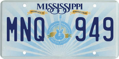 MS license plate MNQ949