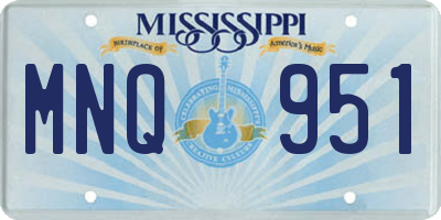 MS license plate MNQ951