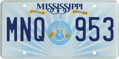 MS license plate MNQ953