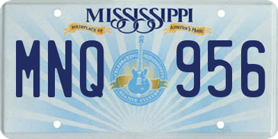 MS license plate MNQ956