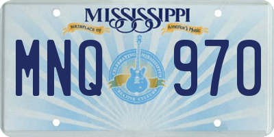 MS license plate MNQ970