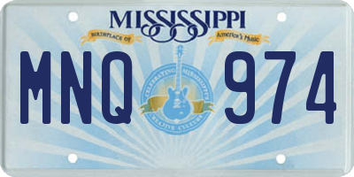 MS license plate MNQ974